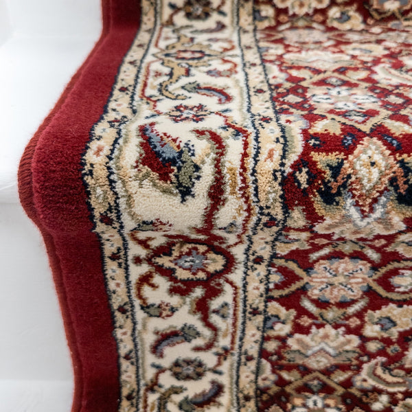 Ancient Garden Red/Ivory 57011-1414 Stair Runner
