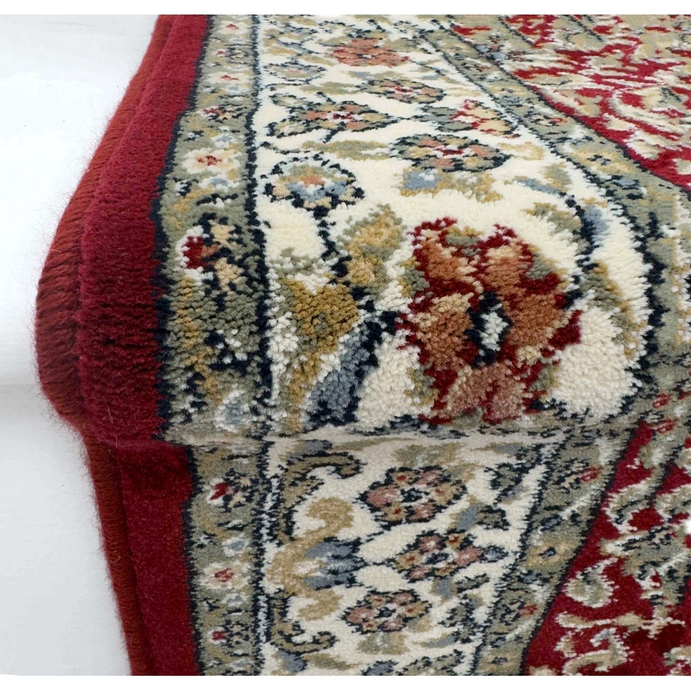 Ancient Garden Red/Ivory 57078-1414 Stair Runner