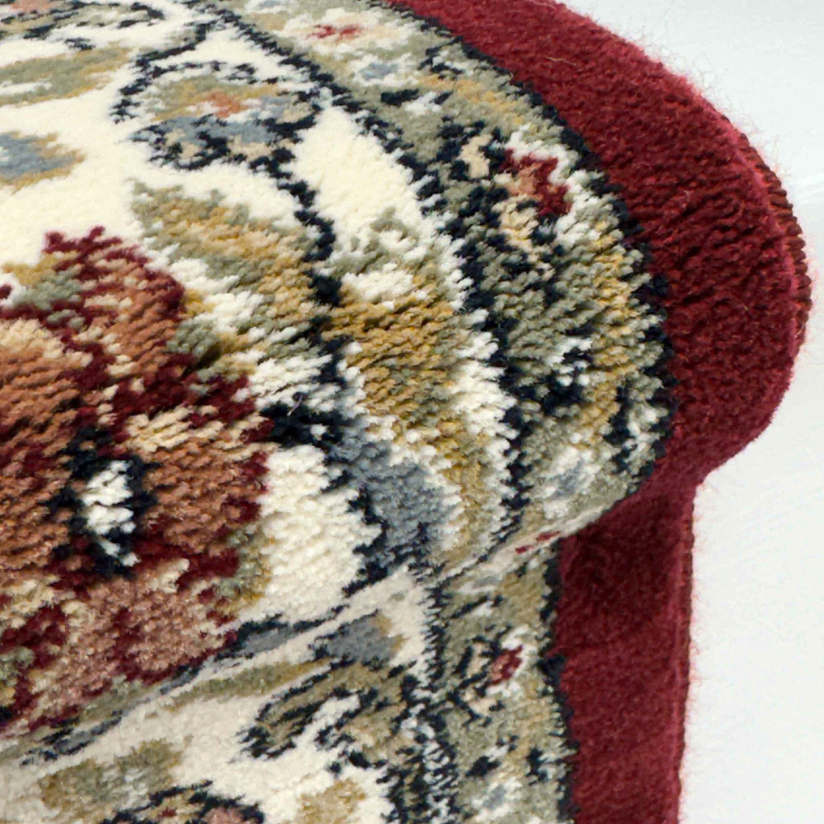 Ancient Garden Red/Ivory 57078-1414 Stair Runner