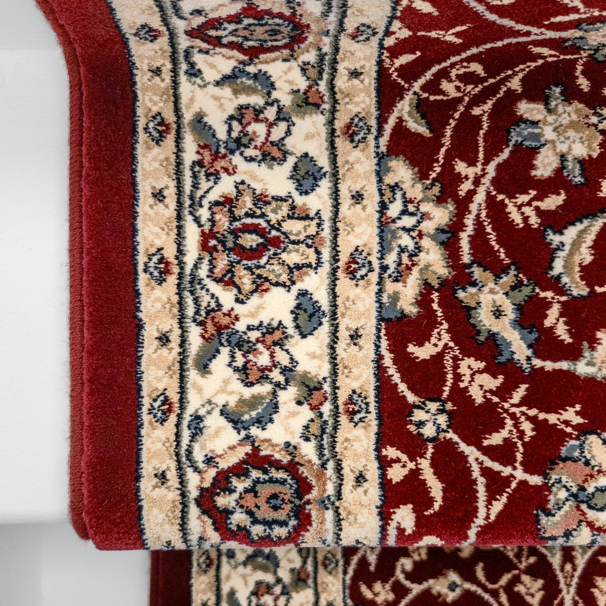 Ancient Garden Red/Ivory 57120-1464 Stair Runner
