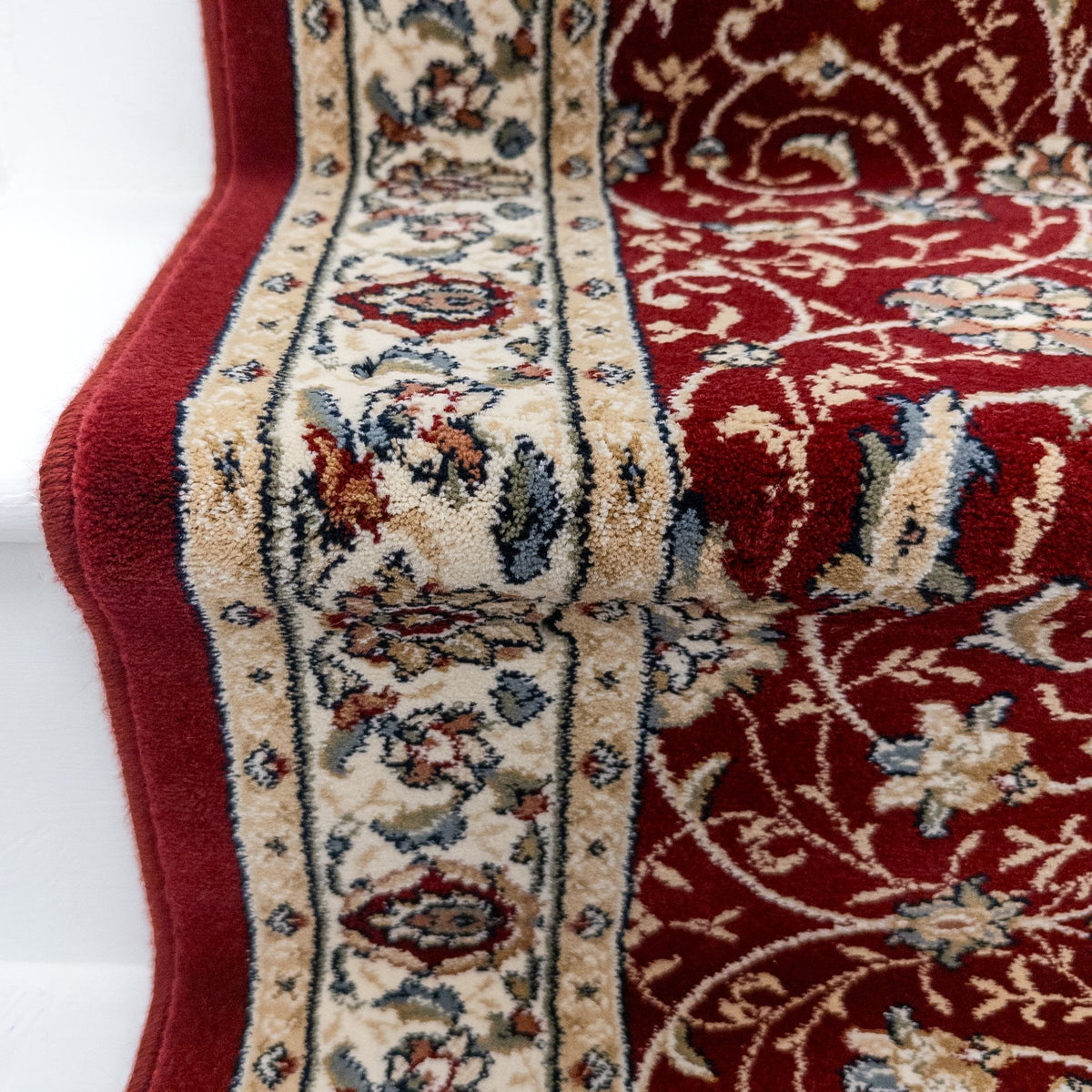 Ancient Garden Red/Ivory 57120-1464 Stair Runner