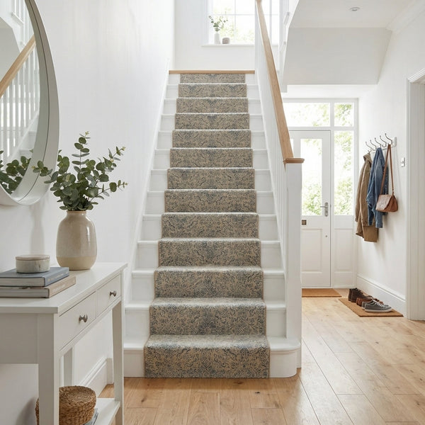 Ancient Garden Silver/Gray 57162-9646 Stair Runner