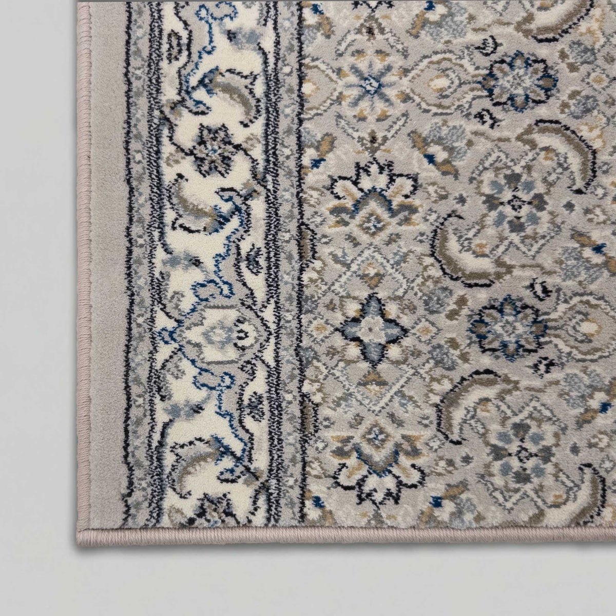 Ancient Garden Soft Gray/Cream 57011-9666 Stair Runner