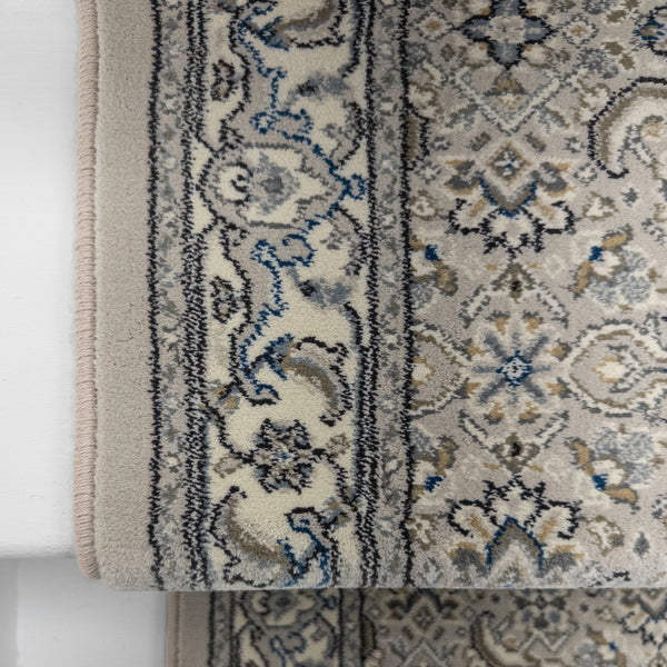 Ancient Garden Soft Gray/Cream 57011-9666 Stair Runner