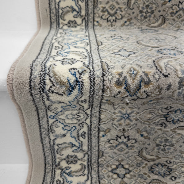 Ancient Garden Soft Gray/Cream 57011-9666 Stair Runner