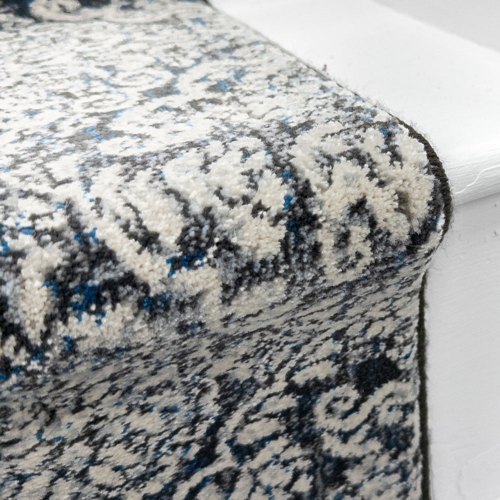 Ancient Garden Steel Blue 57162-3696 Stair Runner