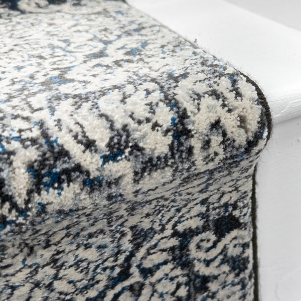 Ancient Garden Steel Blue 57162-3696 Stair Runner