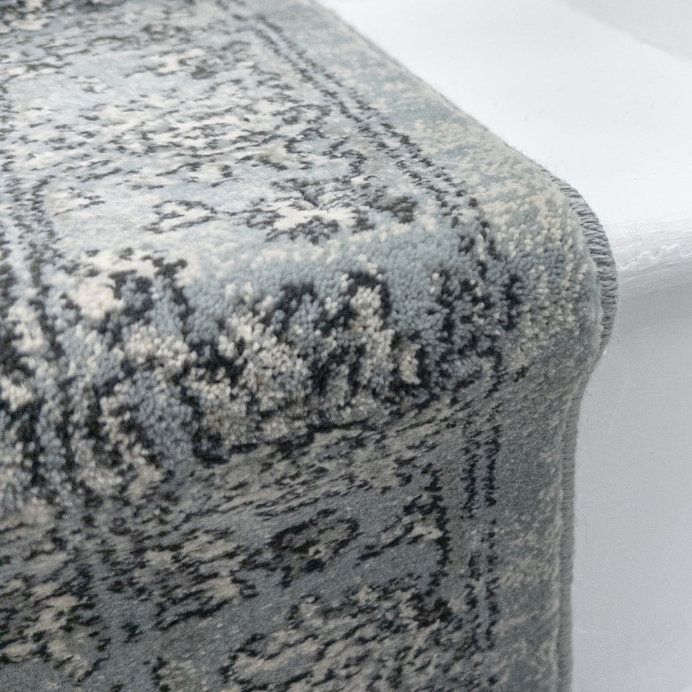 Ancient Garden Steel Blue/Cream 57136-4646 Stair Runner