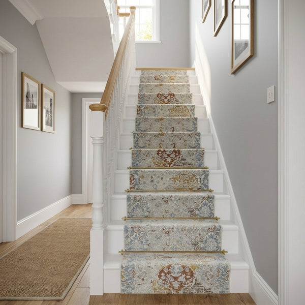 Annalise Beige/Multi 7602-899 Stair Runner