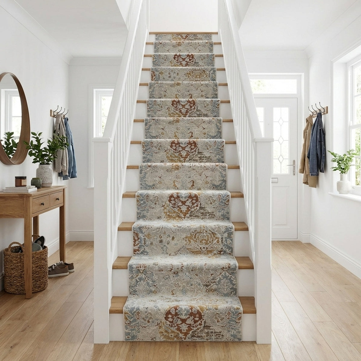 Annalise Beige/Multi 7602-899 Stair Runner