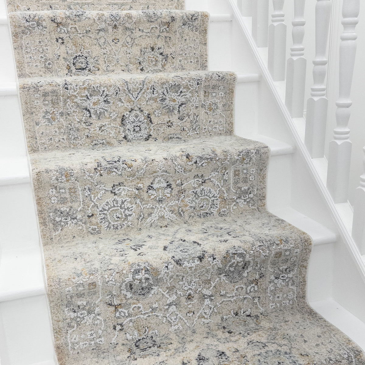 Annalise Cream/Beige 7604-180 Stair Carpet Runner