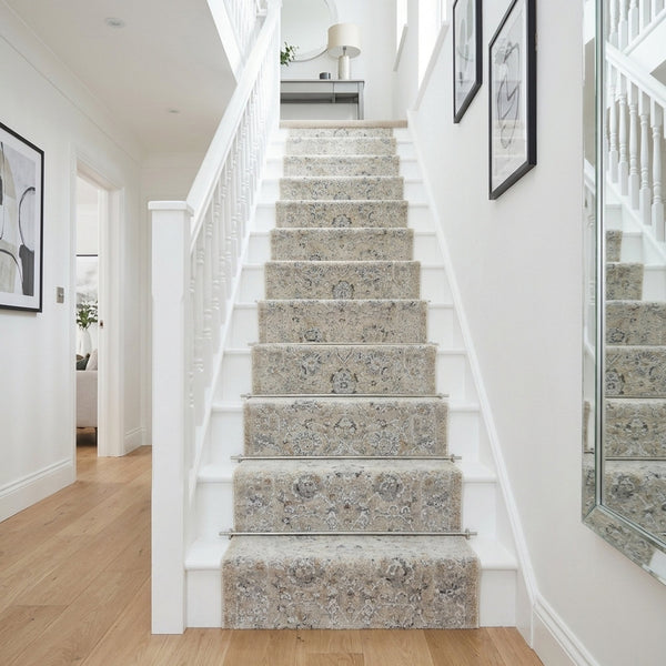 Annalise Cream/Beige 7604-180 Stair Carpet Runner
