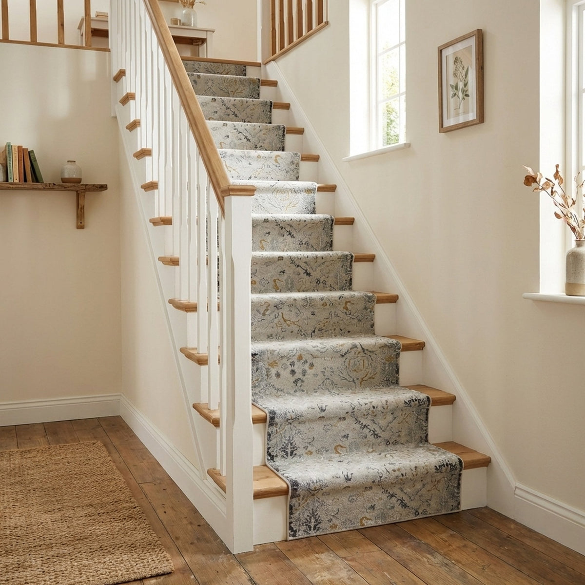 Annalise Cream/Multi 7602-199 Stair Runner