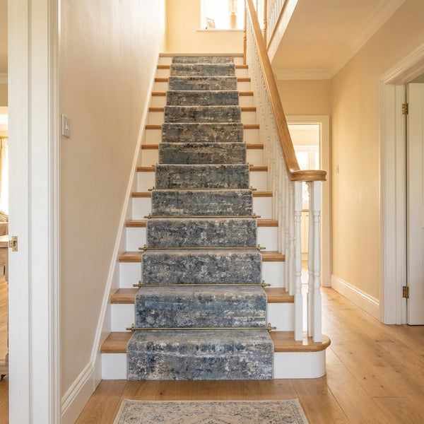 Castilla Cream/Gray 3533-190 Stair Runner