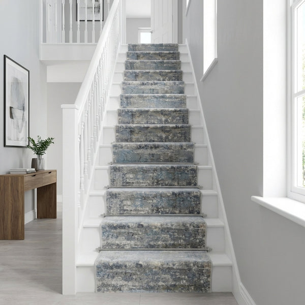 Castilla Cream/Gray 3533-190 Stair Runner