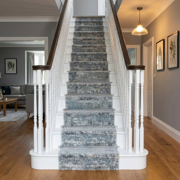 Castilla Cream/Gray 3533-190 Stair Runner