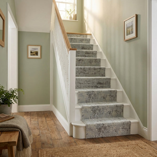 Castilla Cream/Silver 3530-109 Stair Runner