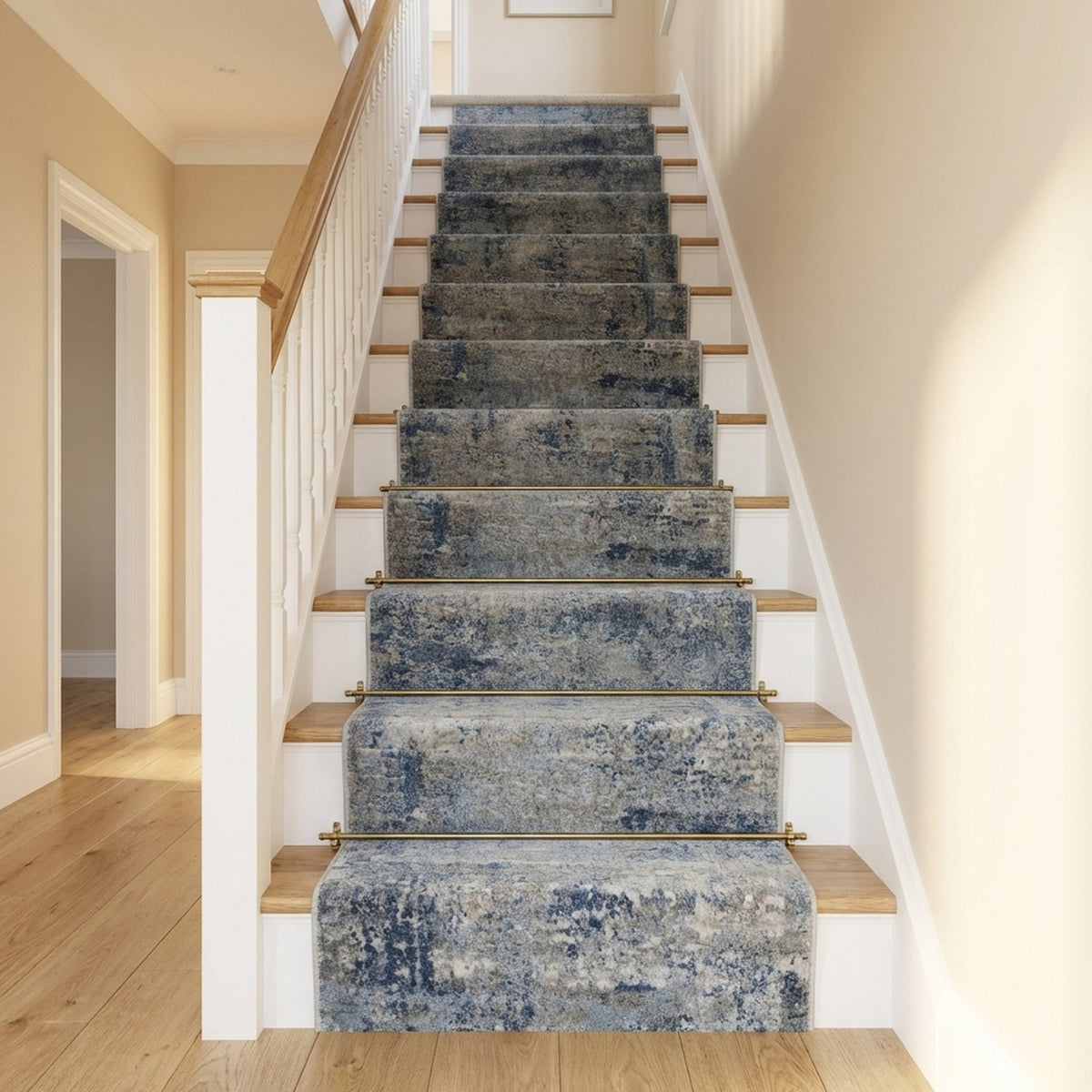 Castilla Gray/Blue 3533-950 Stair Runner
