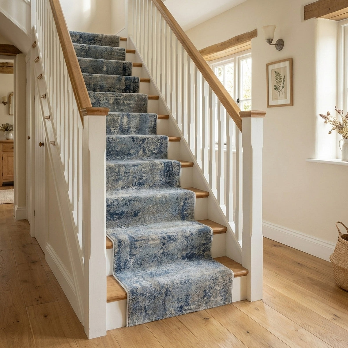 Castilla Gray/Blue 3533-950 Stair Runner