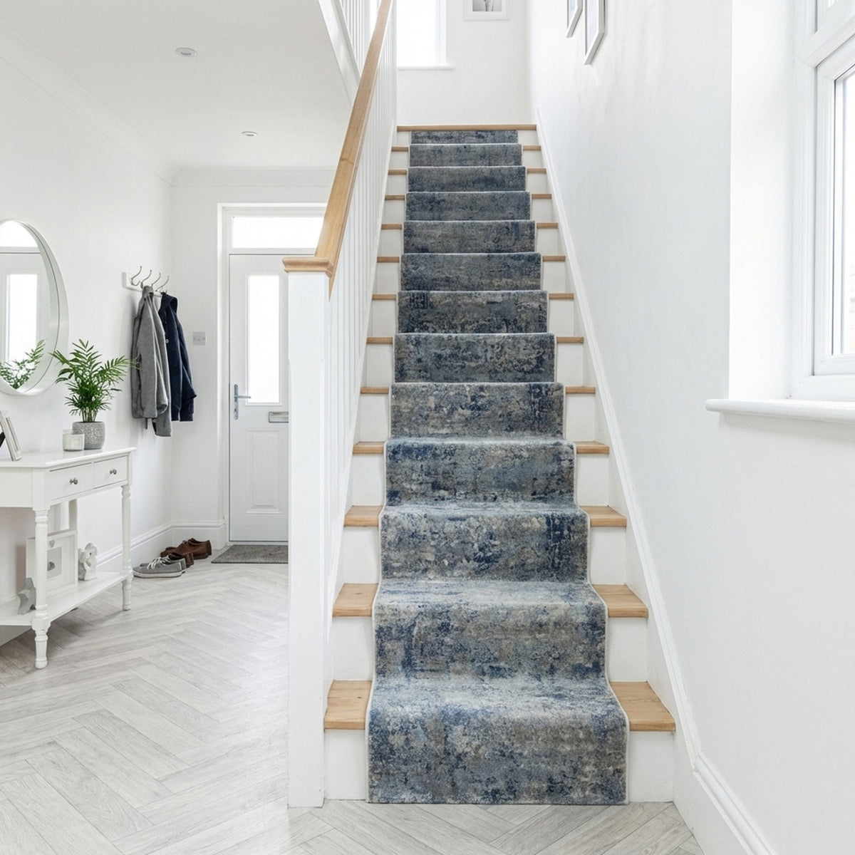 Castilla Gray/Blue 3533-950 Stair Runner