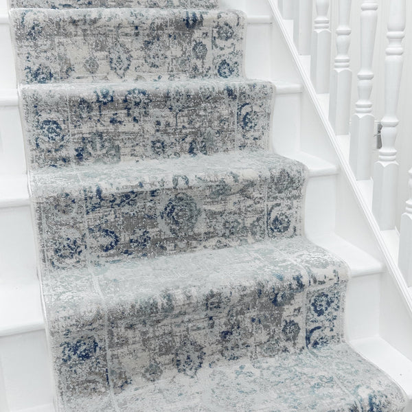 Castilla Gray/Blue 3530-950 Stair Runner