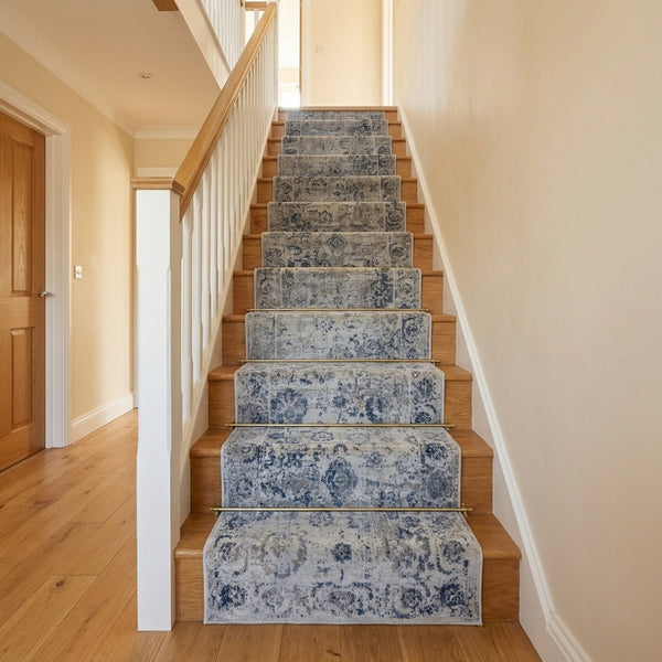 Castilla Gray/Blue 3530-950 Stair Runner