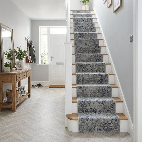 Castilla Gray/Blue 3530-950 Stair Runner