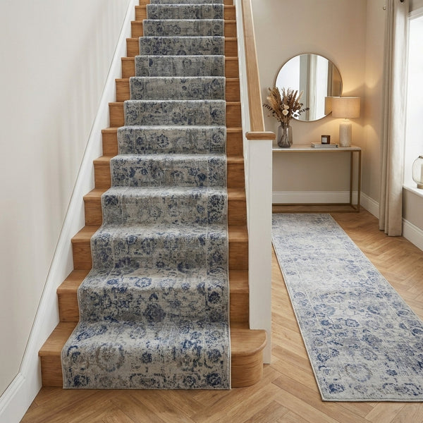 Castilla Gray/Blue 3530-950 Stair Runner