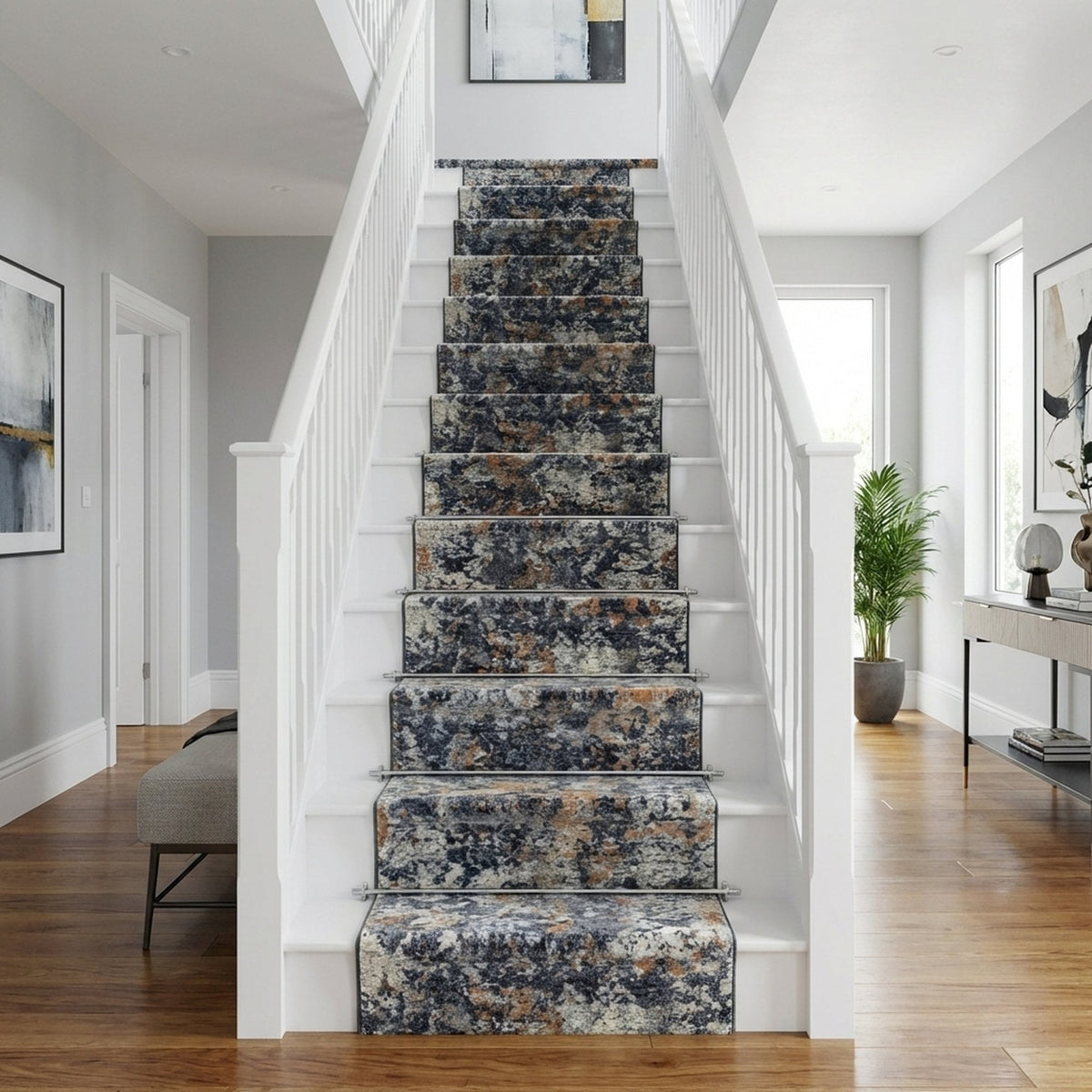 Couture Charcoal/Copper 52023-3616 Stair Runner