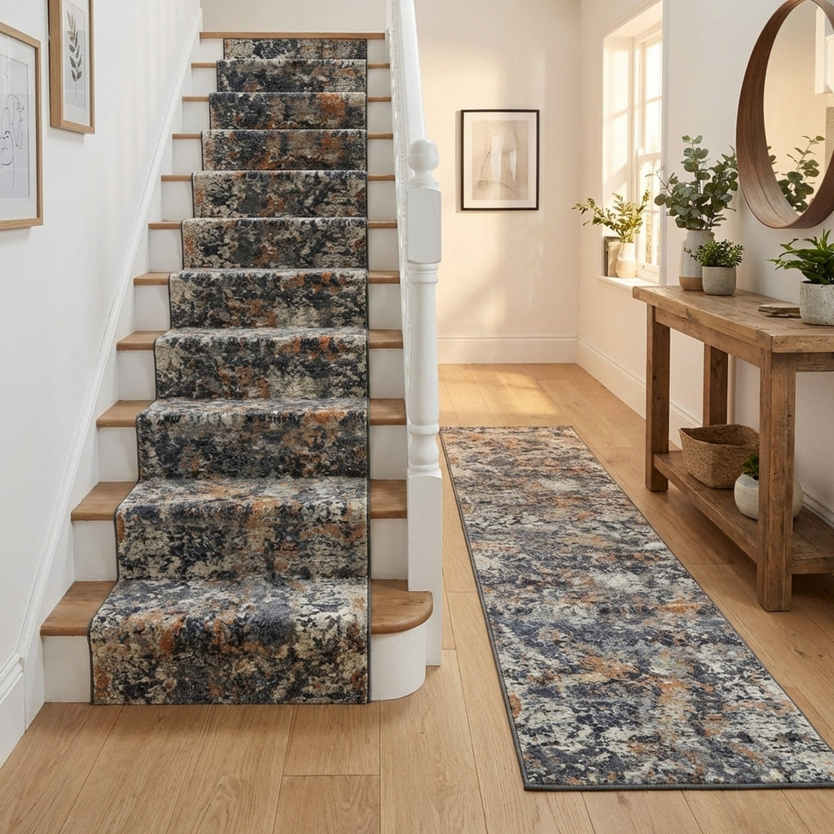 Couture Charcoal/Copper 52023-3616 Stair Runner