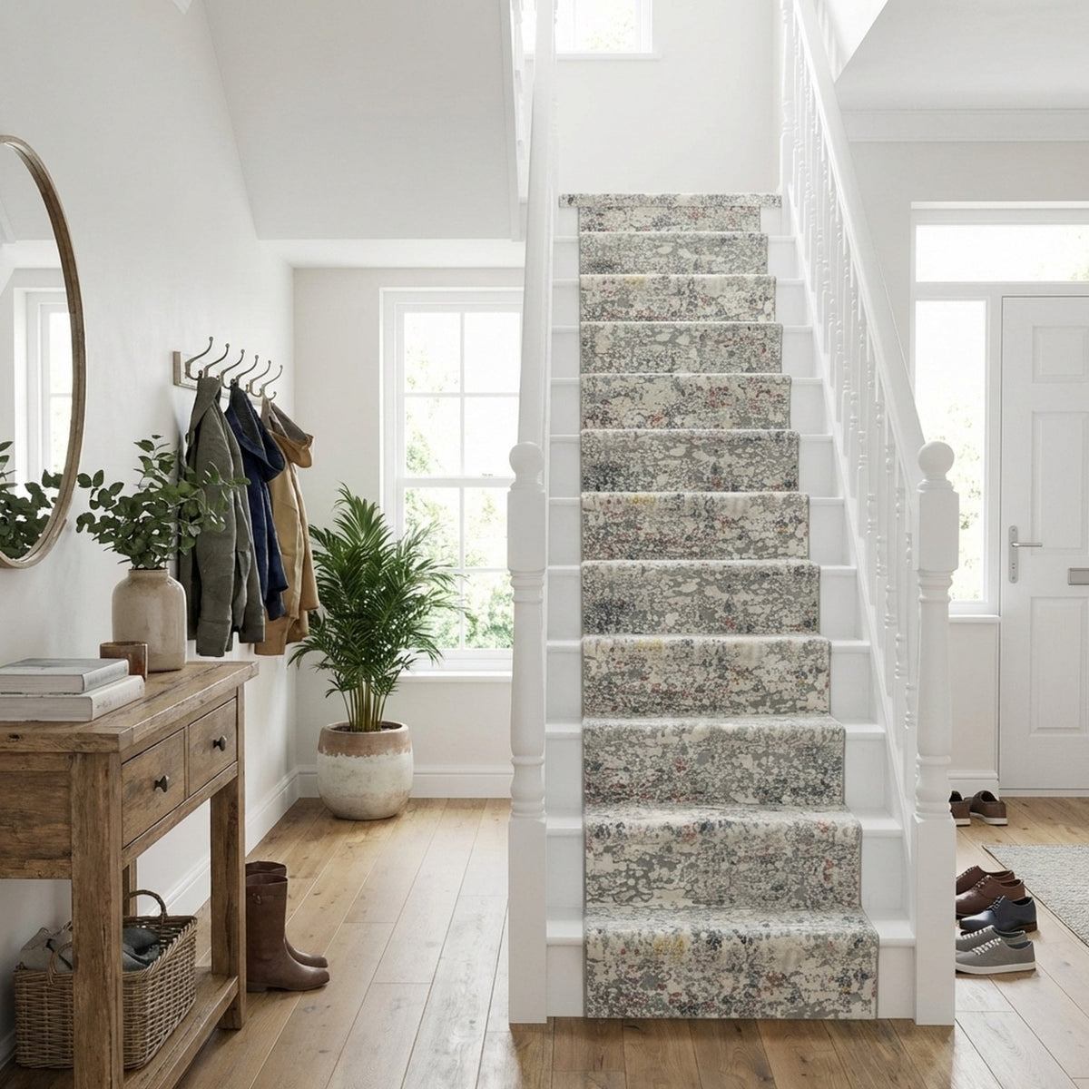 Couture Gray 52016-6464 Stair Runner