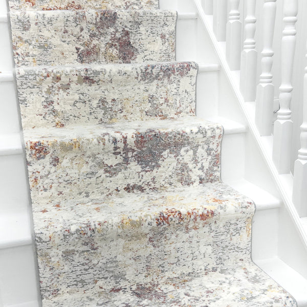 Couture Gray/Gold 52023-6414 Stair Runner