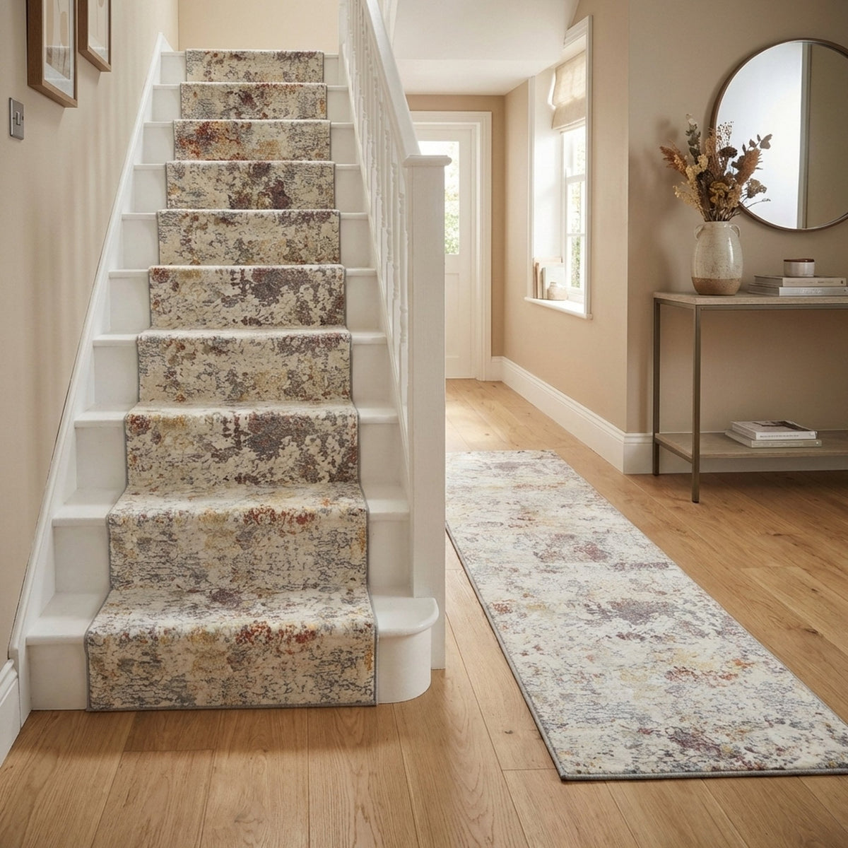 Couture Gray/Gold 52023-6414 Stair Runner