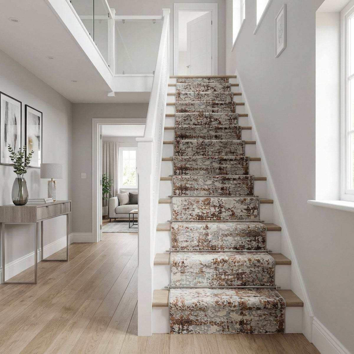 Couture Ivory/Copper 52016-1626 Stair Runner