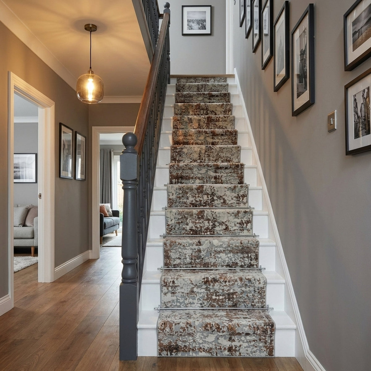 Couture Ivory/Copper 52016-1626 Stair Runner