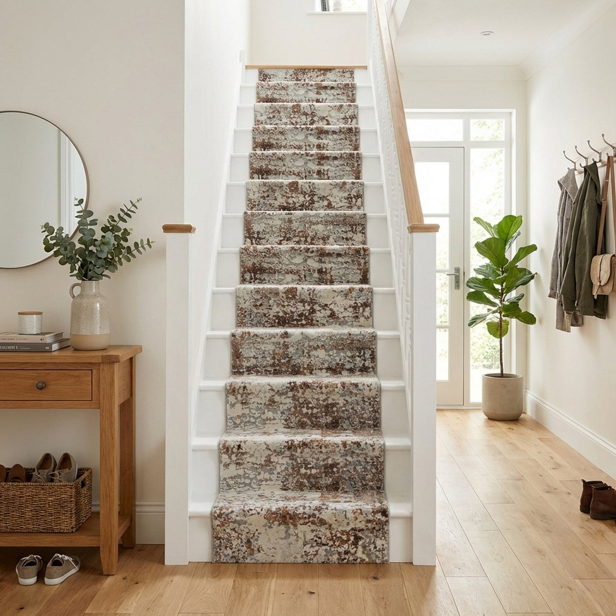 Couture Ivory/Copper 52016-1626 Stair Runner
