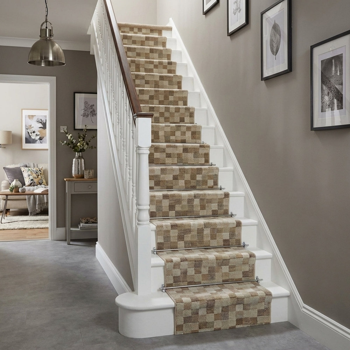 Eclipse Beige 63339-6282 Stair Runner