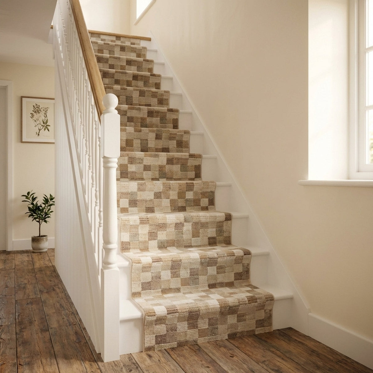 Eclipse Beige 63339-6282 Stair Runner