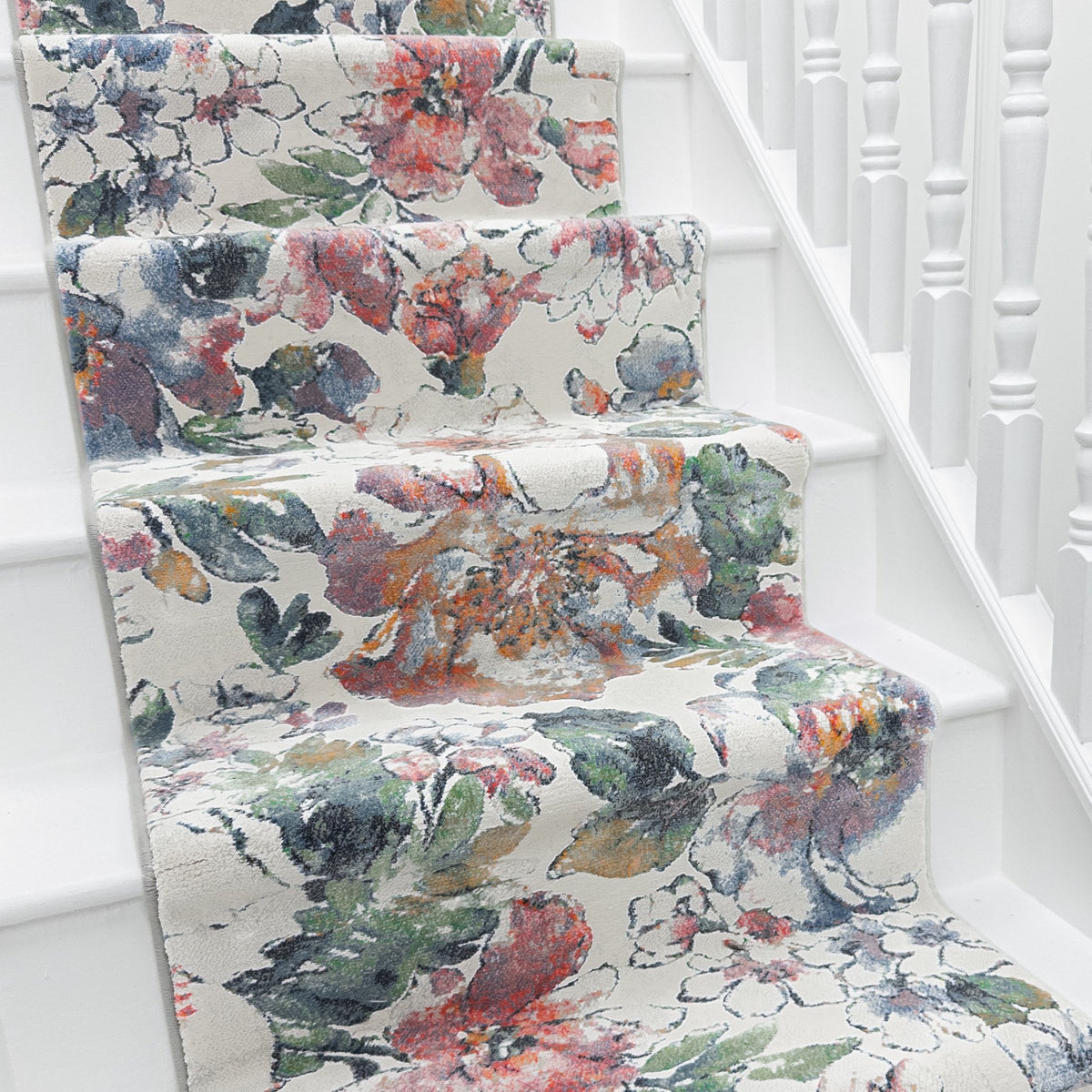 Eclipse Beige/Multi 63528-6626 Stair Runner