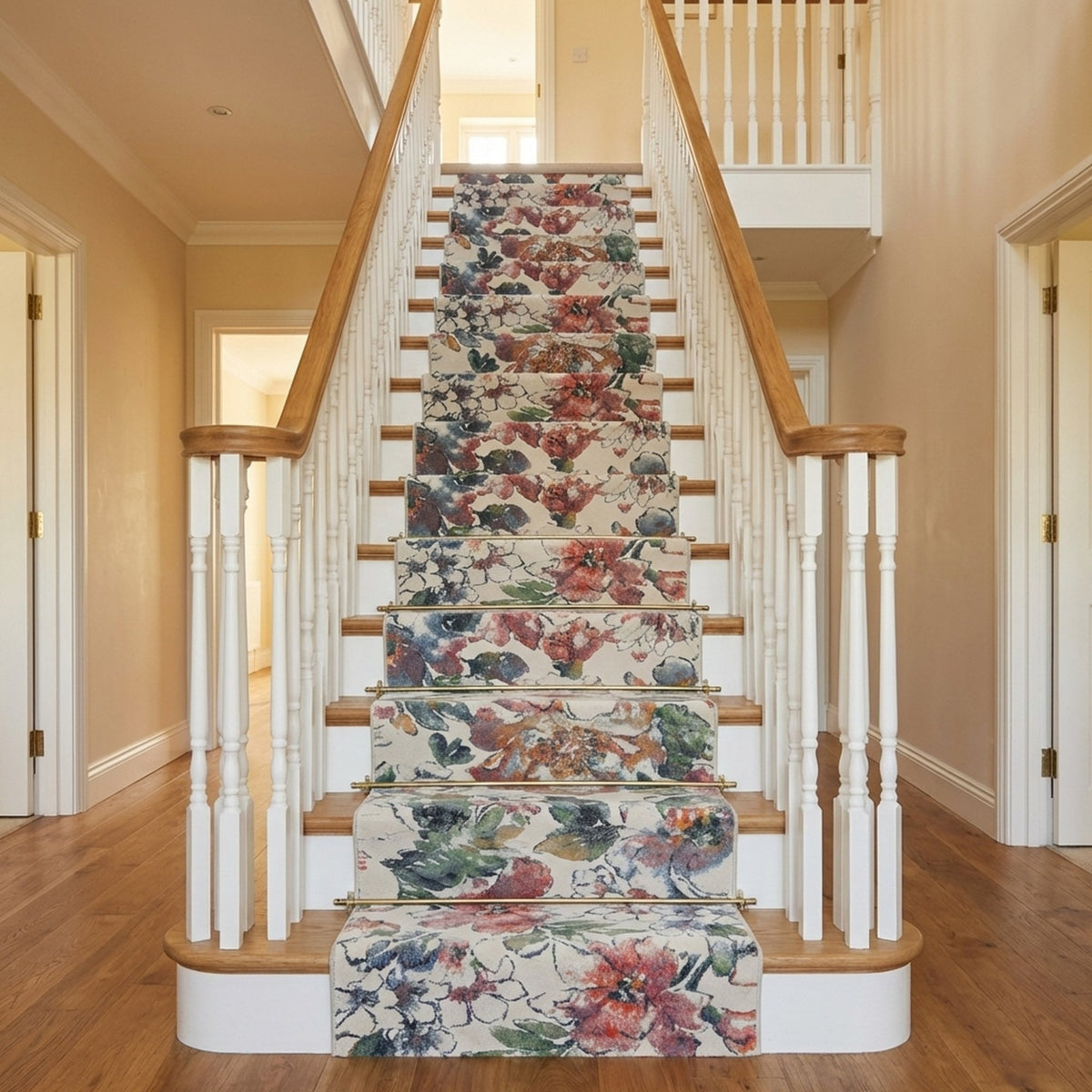 Eclipse Beige/Multi 63528-6626 Stair Runner