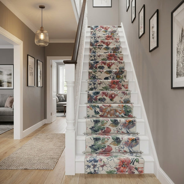 Eclipse Beige/Multi 63528-6626 Stair Runner