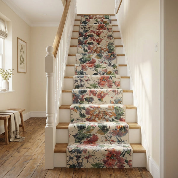Eclipse Beige/Multi 63528-6626 Stair Runner