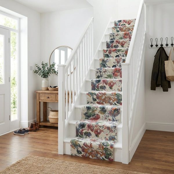 Eclipse Beige/Multi 63528-6626 Stair Runner