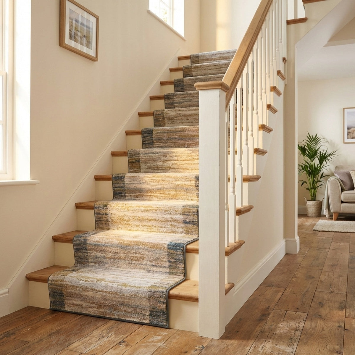 Eclipse Blue/Gray 79138-6191 Stair Runner