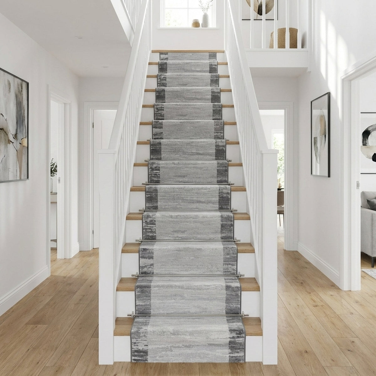 Eclipse Gray 79138-7696 Stair Runner