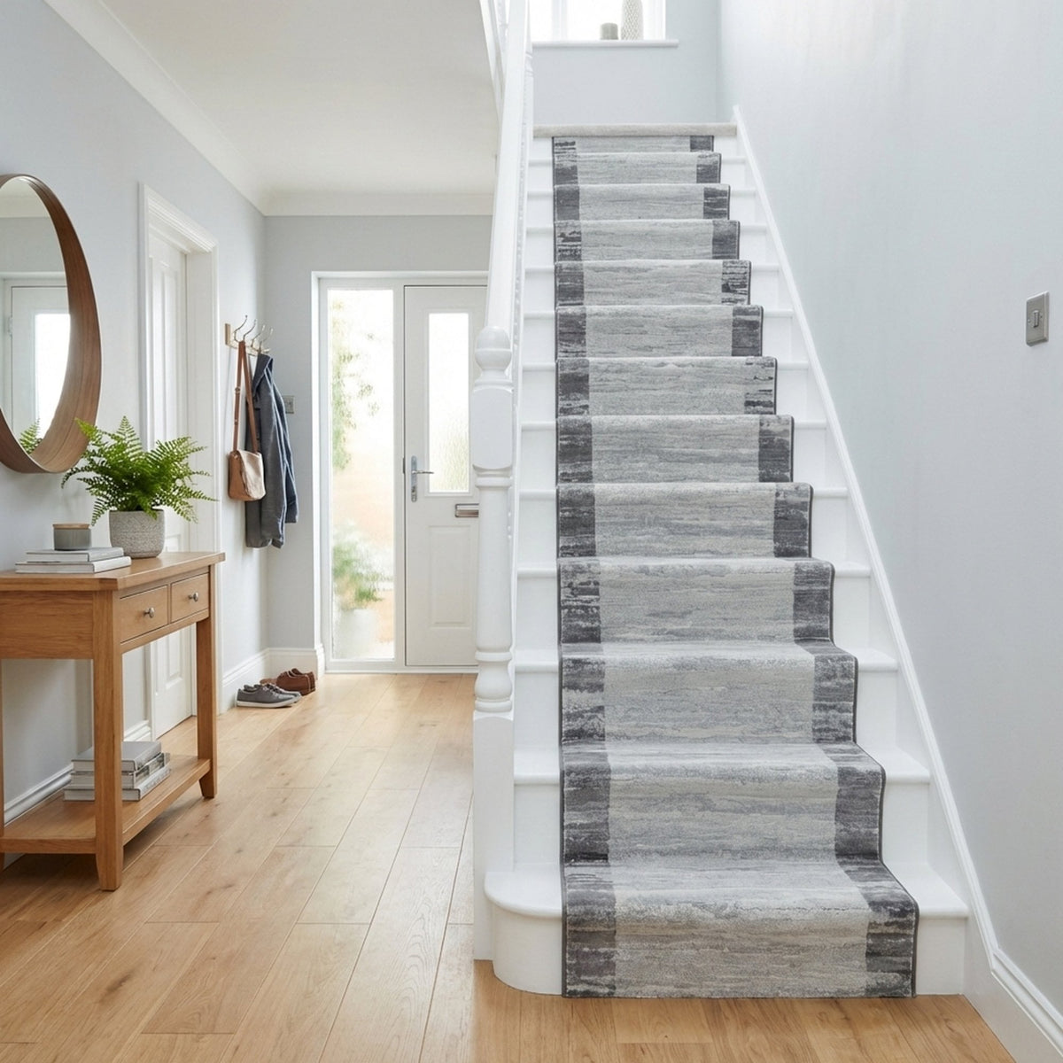 Eclipse Gray 79138-7696 Stair Runner