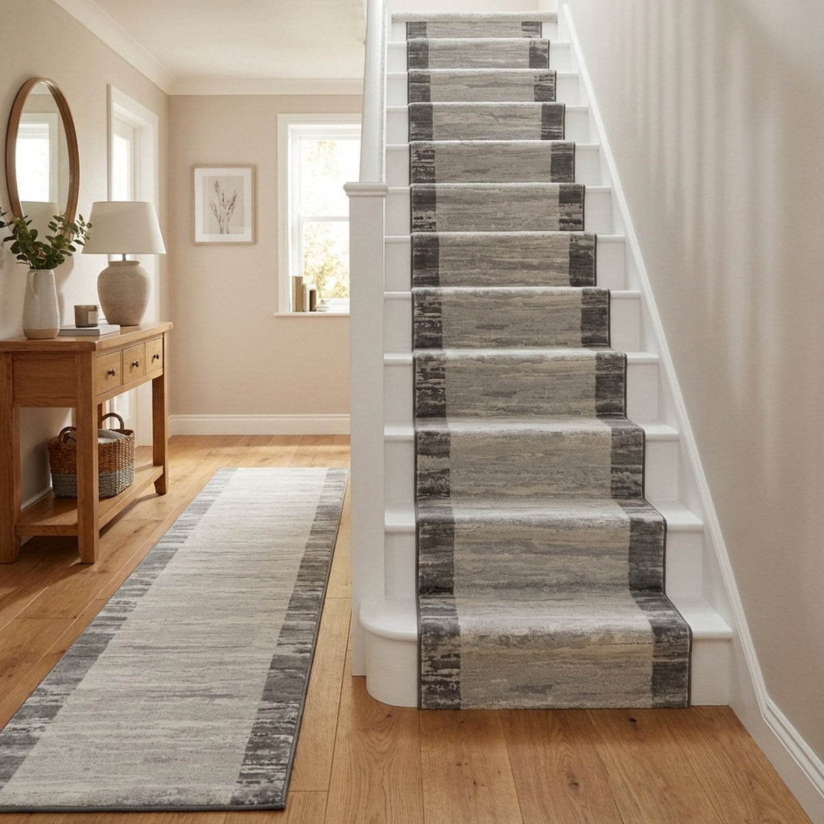 Eclipse Gray 79138-7696 Stair Runner