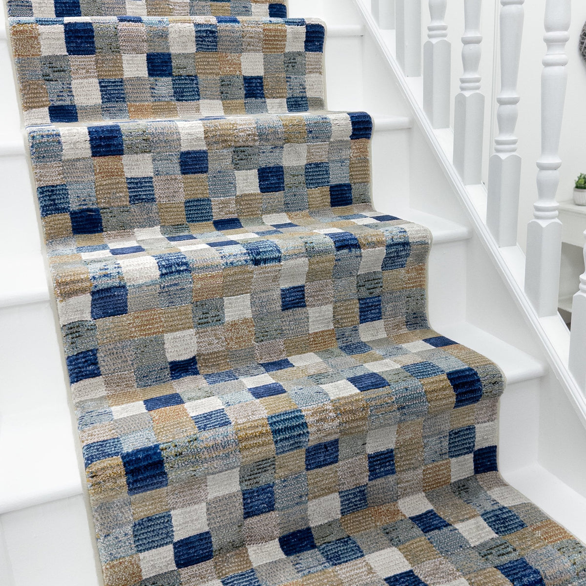 Eclipse Multi/Blue 63339-6121 Stair Runner