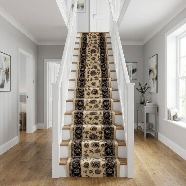 Legacy Crème/Marron 58020-160 Tapis d’escalier
