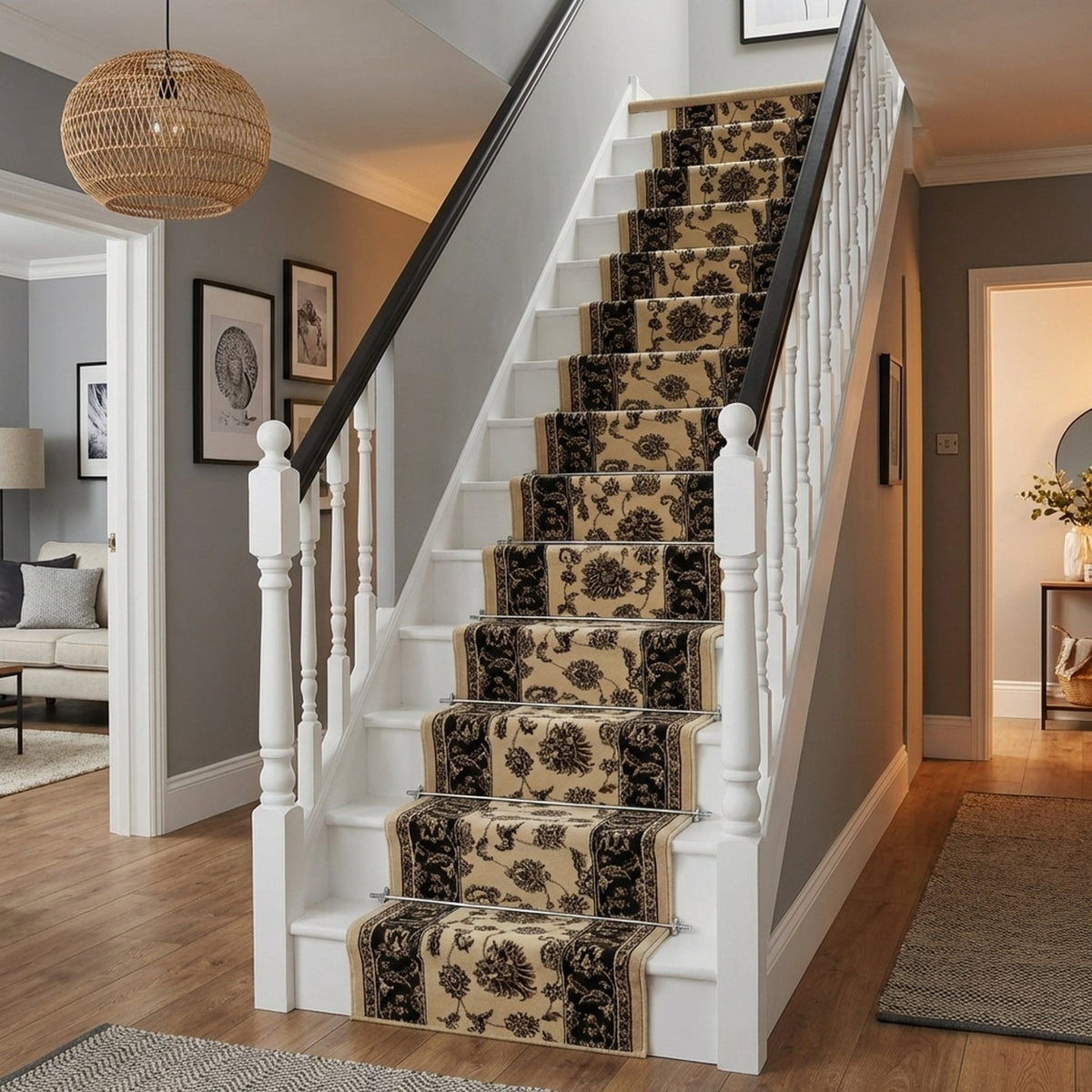 Legacy Crème/Marron 58020-160 Tapis d’escalier